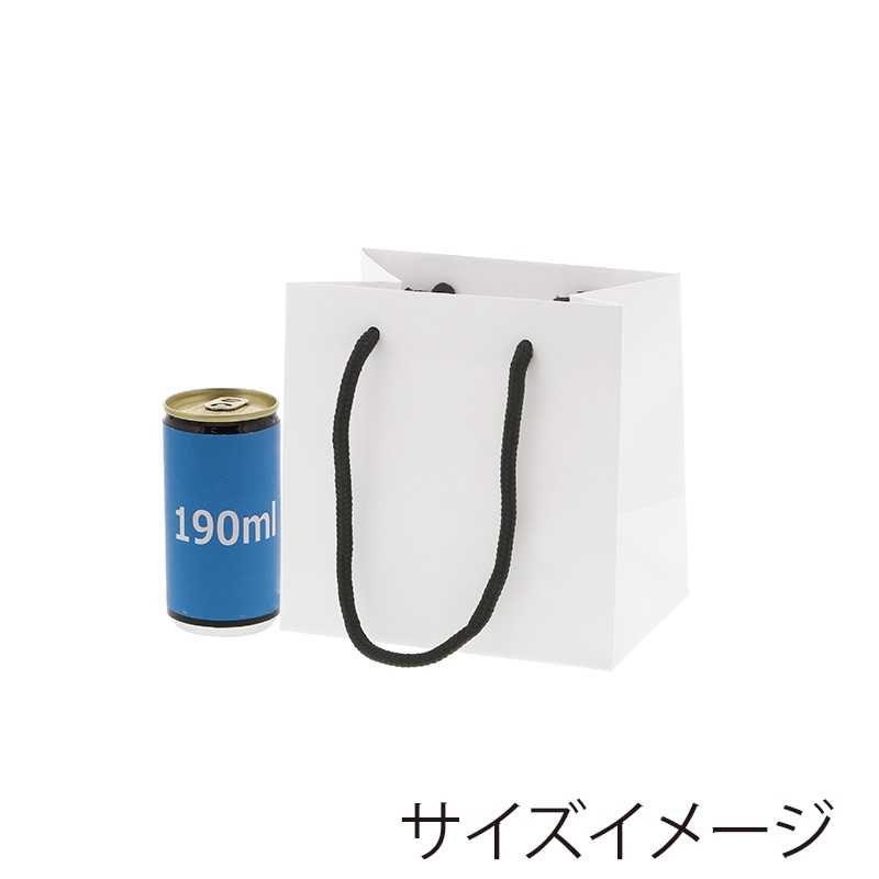 HEIKO 紙袋 ブライトバッグ MW 白(マットPP貼り) 10枚｜【シモジマ