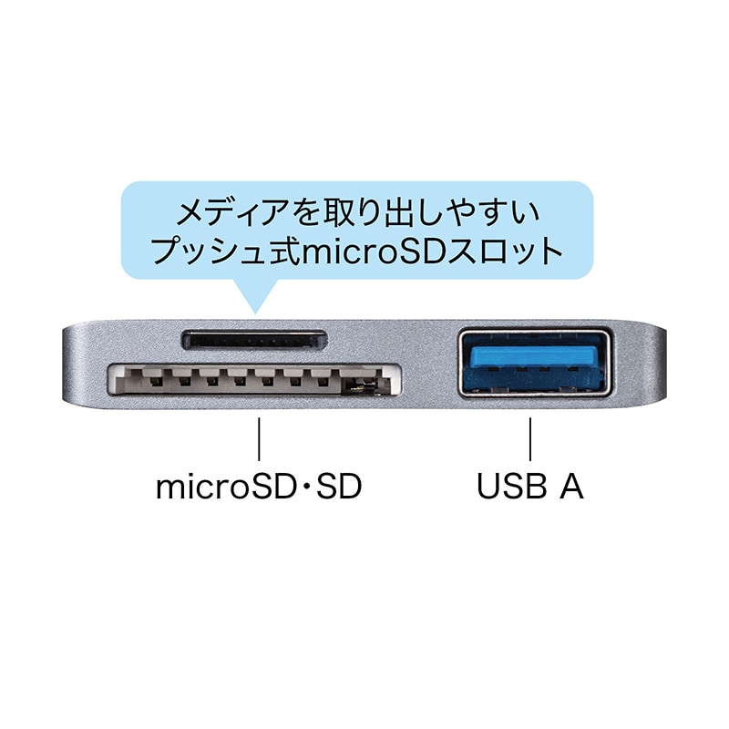 サンワサプライ　タブレット スマートフォン対応[micro USB] 脱着式 充電USBケーブル 2A　KU-MMG1 (1m・ブラック)