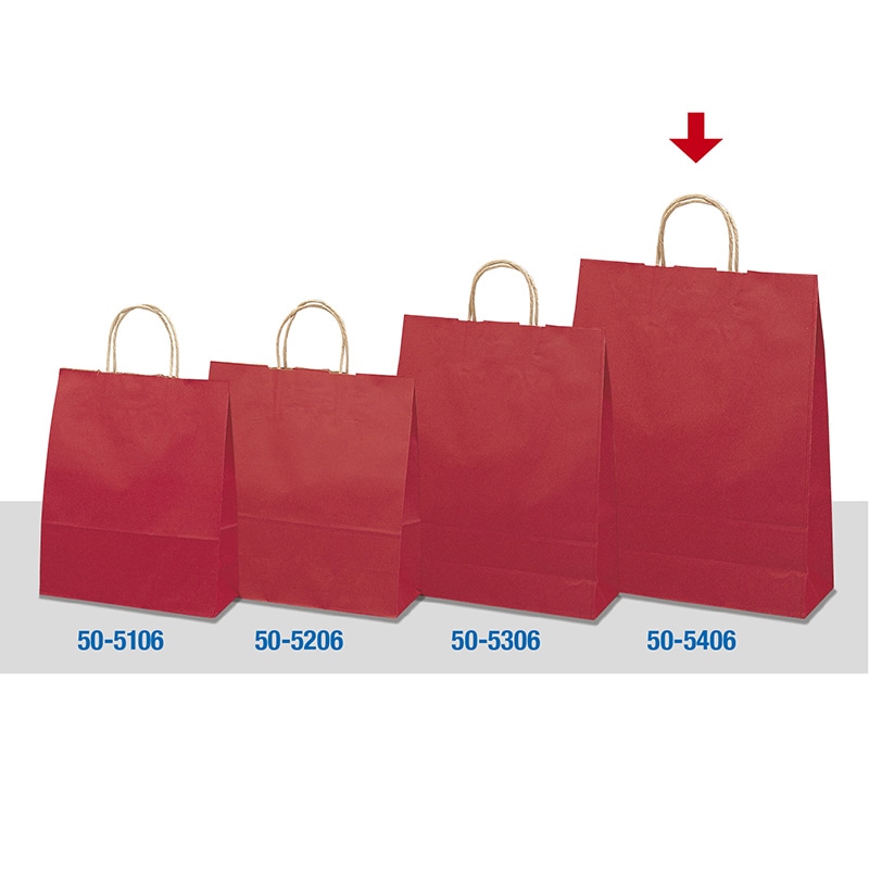 【直送品】 ササガワ 手提げ紙袋 ルージュ　特大　50枚 50－5406 1包（ご注文単位1包）