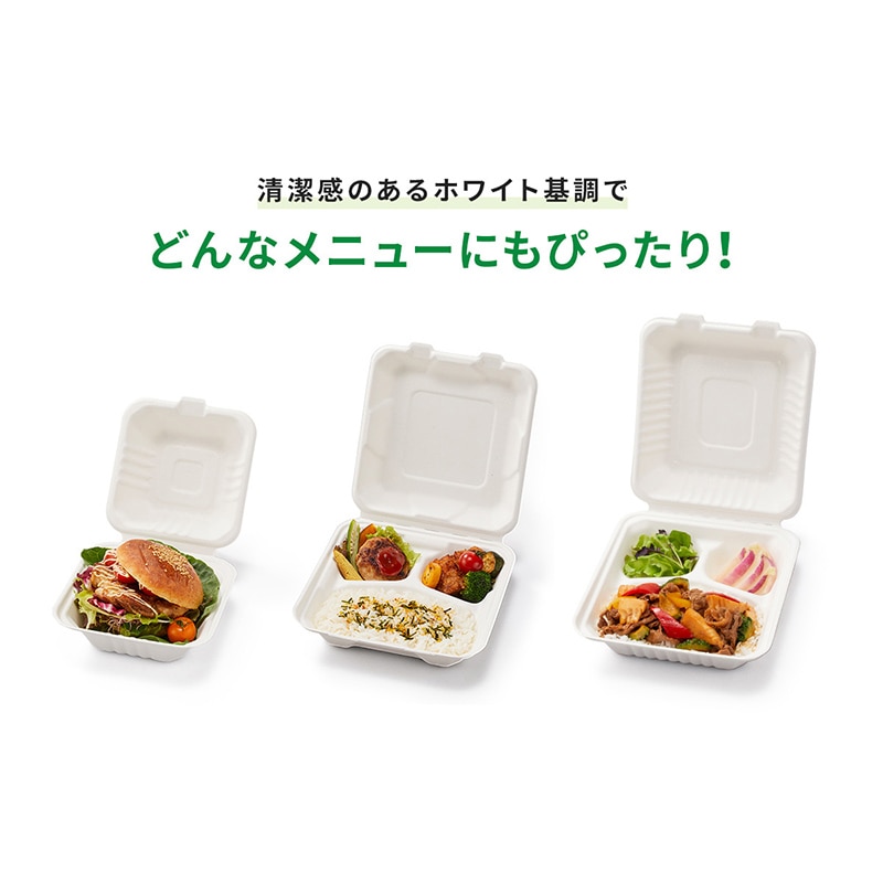 【直送品】 弁当容器　ABランチボックス 220－150  50枚/袋（ご注文単位4袋）
