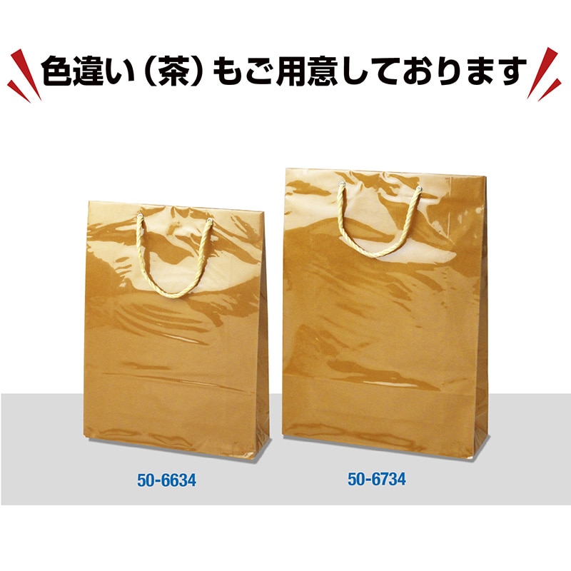 【直送品】 ササガワ 手提げ紙袋 キャリーバッグ　白 50－6733 1枚（ご注文単位5枚）