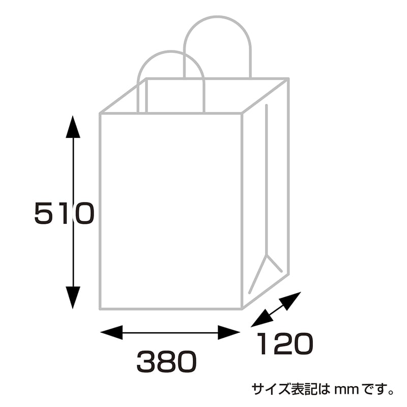 【直送品】 ササガワ 手提げ紙袋　LPデラックス  50－6738 1枚（ご注文単位5枚）