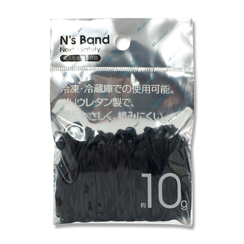 アックスコーポレーション ゴムバンド N’s Band A-NB-BL ブラック 1個(約10g)