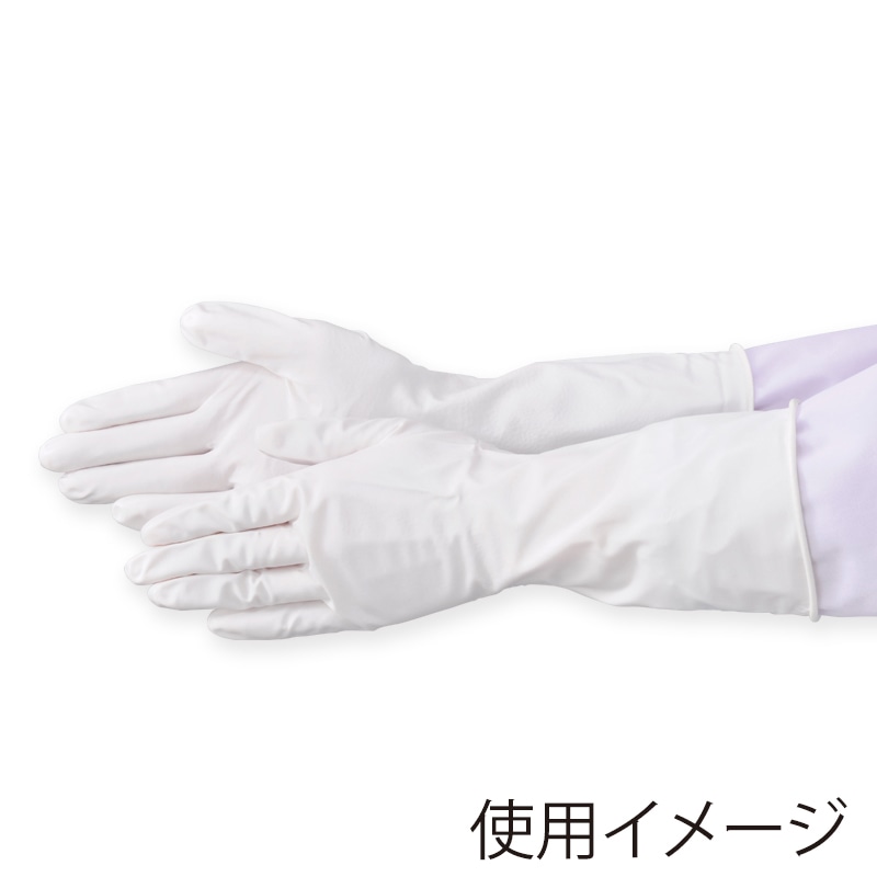 【直送品】 エブノ ニトリル薄手手袋前指タイプ　パウダーフリー M 540　ホワイト 20組/箱（ご注文単位12箱）