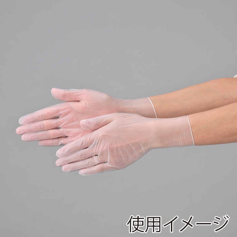 【直送品】 エブノ PVC手袋　スタンダードPVCライト粉付 箱入　LL 112　半透明 100枚/箱（ご注文単位30箱）