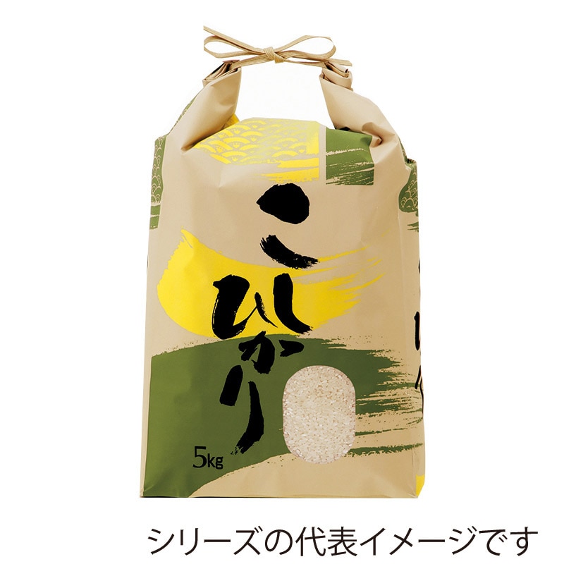 【直送品】マルタカ 米袋　紐付クラフト こしひかり　葵　10kg KH0320 300枚/箱（ご注文単位1箱）