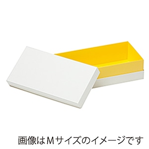 【直送品】 洋菓子箱　パステルコンビAギフトケース S　ホワイト／イエロー 1290　1個（ご注文単位100個）