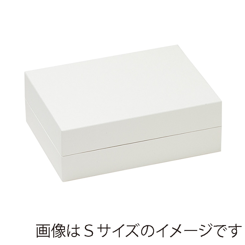 【直送品】 洋菓子箱　ヒンジギフトケース　M ホワイト 1072　1個（ご注文単位30個）