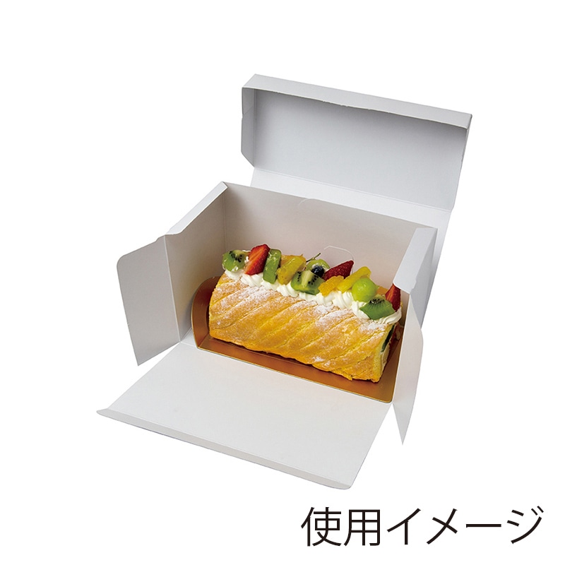 直送品】 ヤマニパッケージ ロールケーキ箱 フードロールBOX 125 金