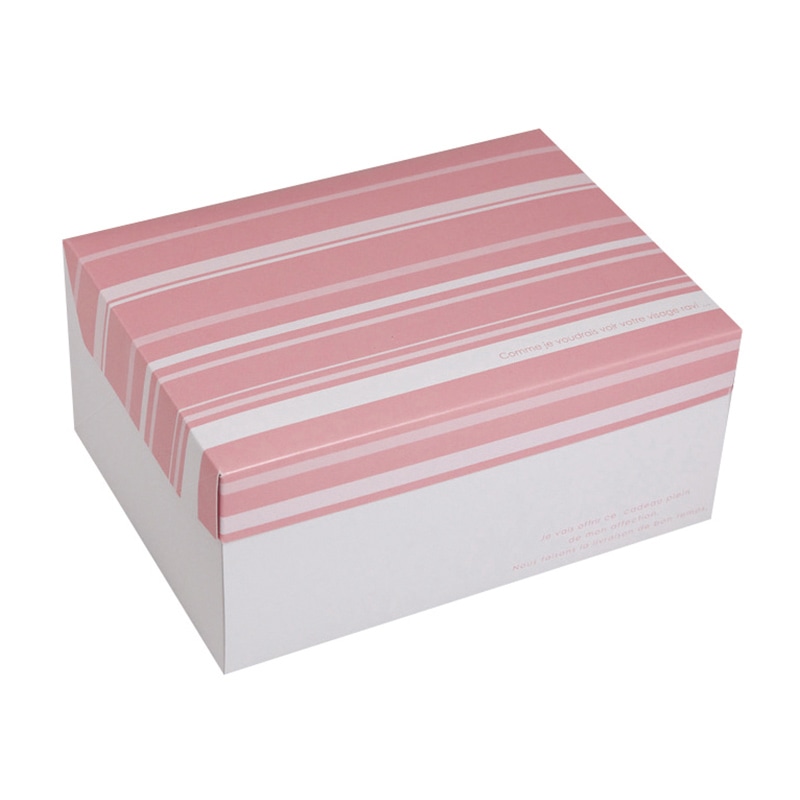 【直送品】 ヤマニパッケージ 洋菓子箱　フードサービス ピンク　＃5 20－531PI 300枚/箱（ご注文単位1箱）