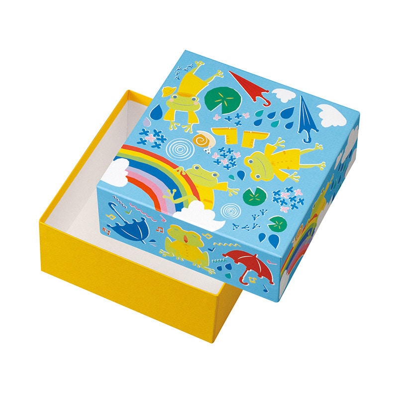 【直送品】 ヤマニパッケージ 貼箱 ケロちゃんの梅雨 20－2276 30個/箱（ご注文単位1箱）