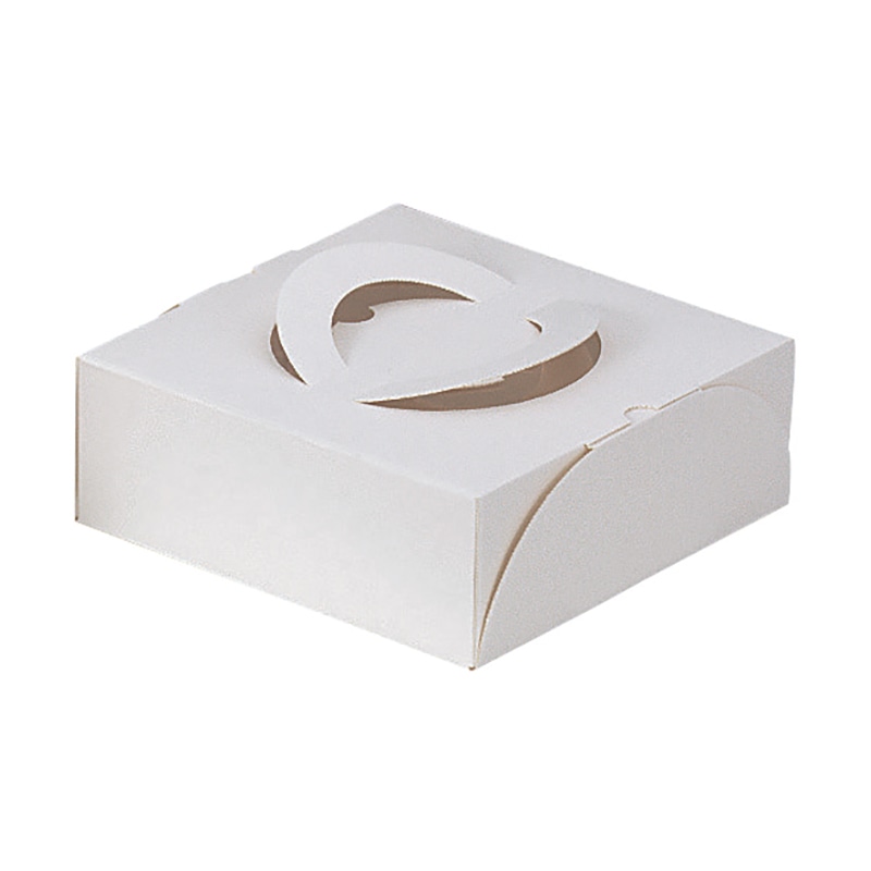 ヤマニパッケージ ケーキ箱　エコガトー 6号　トレーなし DE－74 50枚/包（ご注文単位2包）【直送品】