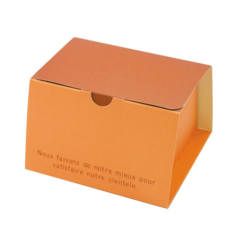 【直送品】フォーション ロールケーキ箱　ザ・ニューヨークBOX 小 オレンジ 100個/箱（ご注文単位1箱）
