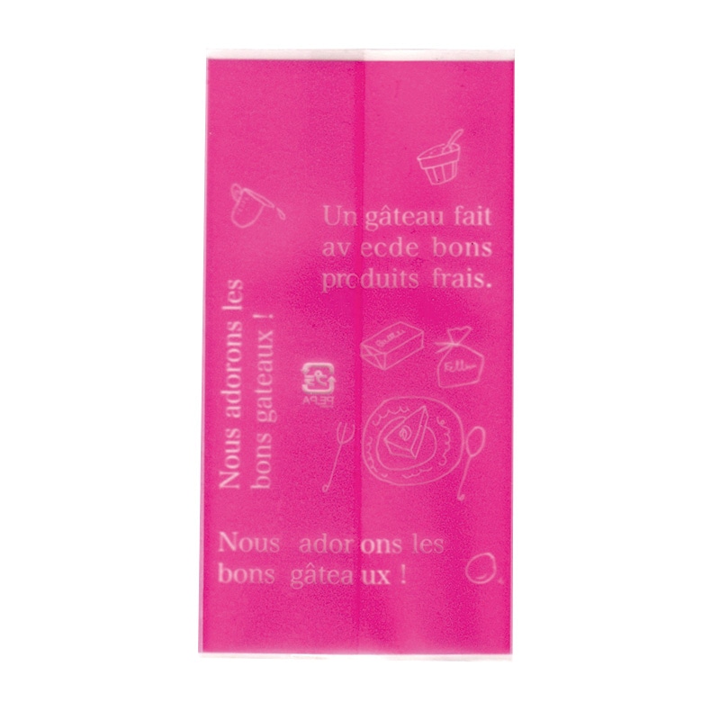 【直送品】フォーション 焼菓子袋　マットスイーツ袋  FH－106　ピンク 1000枚/束（ご注文単位1束）