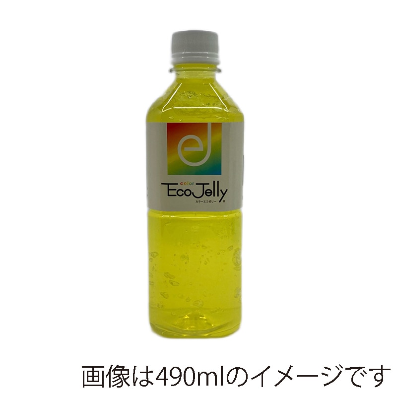 【直送品】 カラーエコゼリー 2000ml　ペットボトル 黄　6本 1箱（ご注文単位1箱）