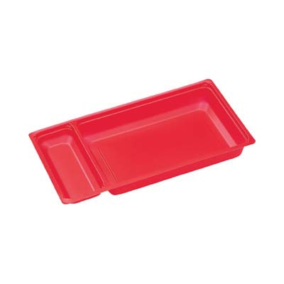 【直送品】 エフピコ 弁当容器　内装（中皿） SU－302－N1SD 赤 50枚/袋（ご注文単位16袋）
