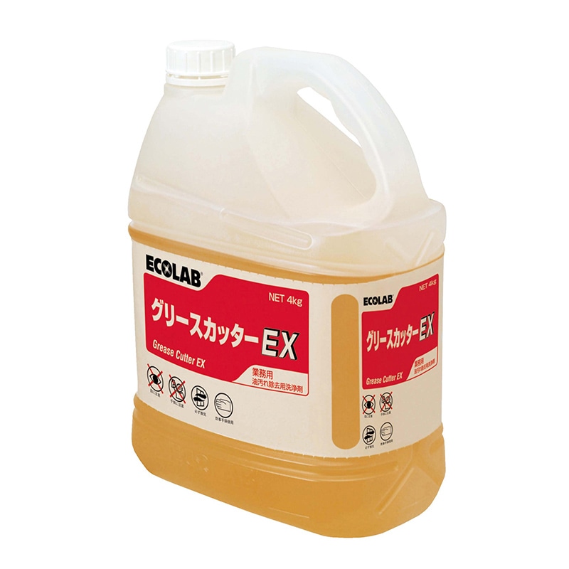 【直送品】 エコラボ 油汚れ用洗浄剤　グリースカッターEX　4kg   1個（ご注文単位1個）