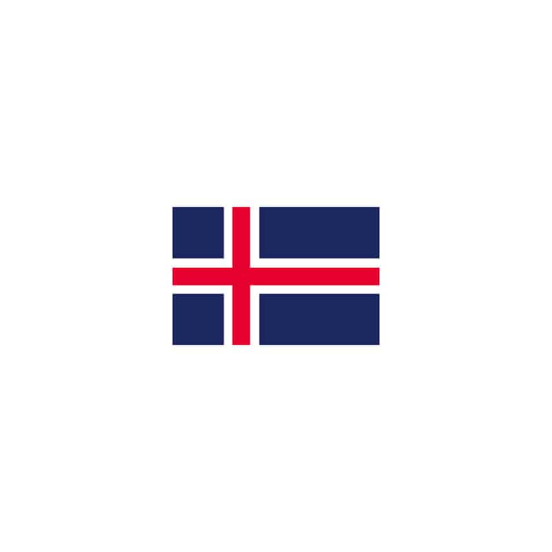 直送品】 P・O・Pプロダクツ 世界の国旗 L版 22802 アイスランド 1枚