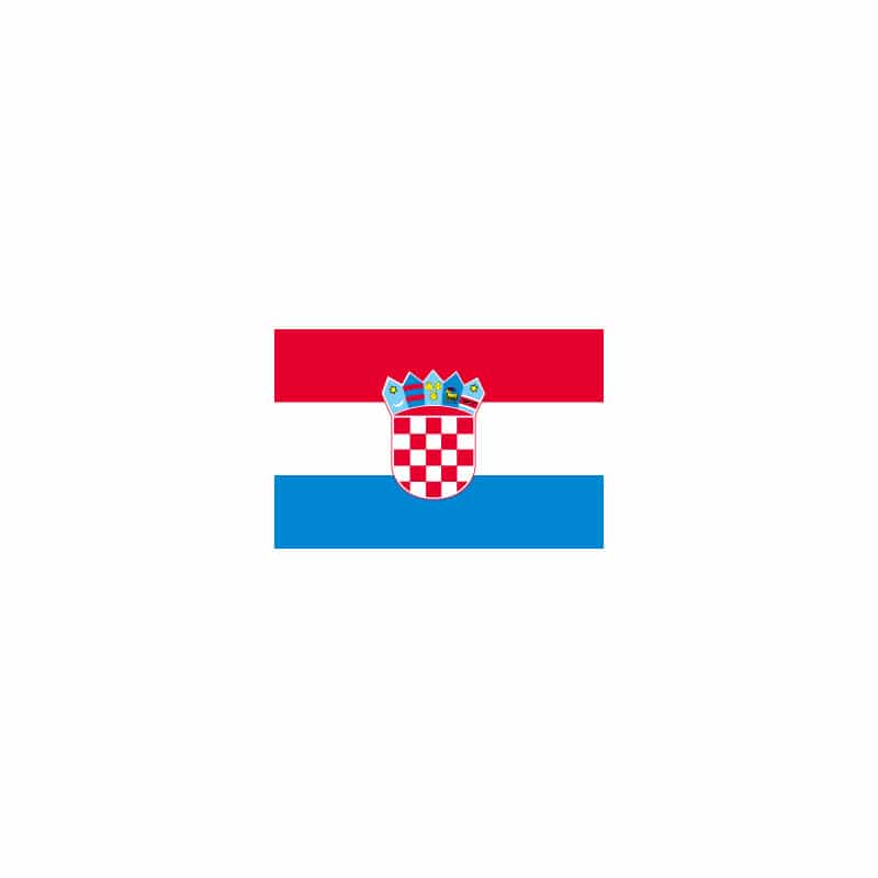 【直送品】 P・O・Pプロダクツ 世界の国旗 ミニフラッグ 23017　クロアチア 1枚（ご注文単位1枚）