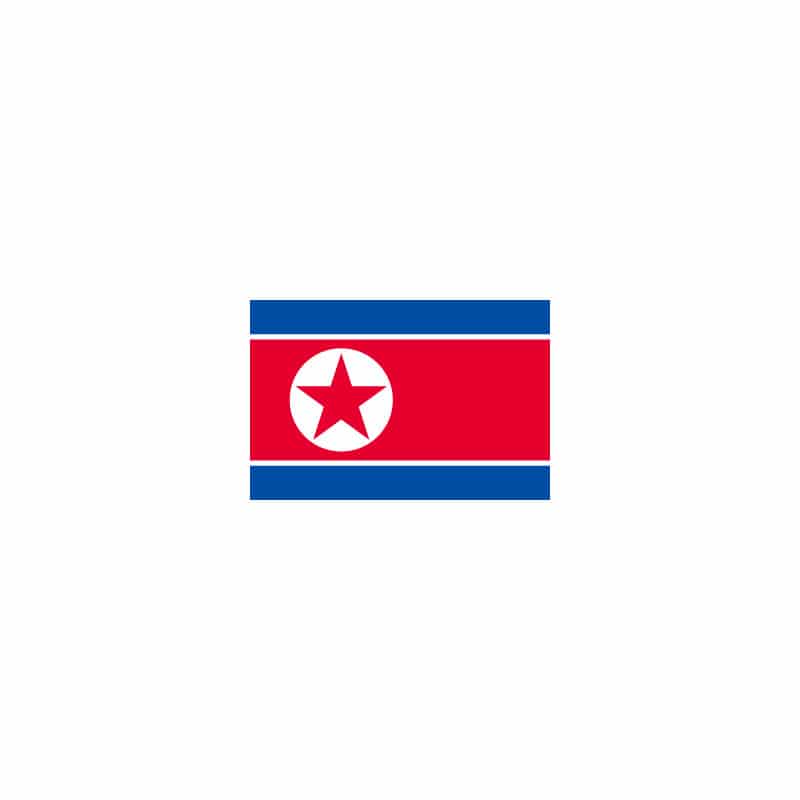 【直送品】 P・O・Pプロダクツ 世界の国旗 No．2 23224　朝鮮民主主義人民共和国 1枚（ご注文単位1枚）