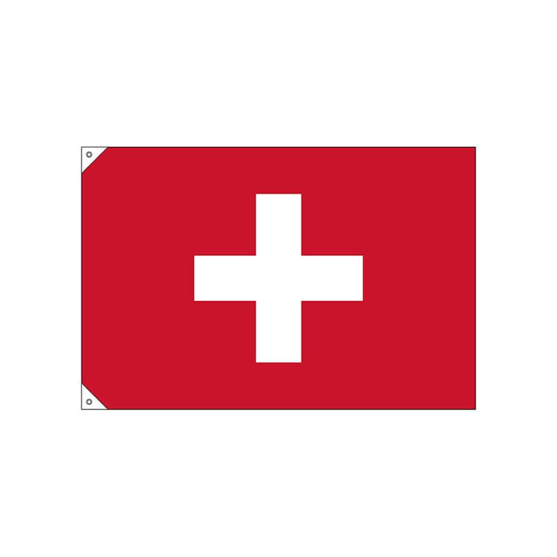 【直送品】 P・O・Pプロダクツ 国旗　販促用 小 23665　スイス 1枚（ご注文単位1枚）