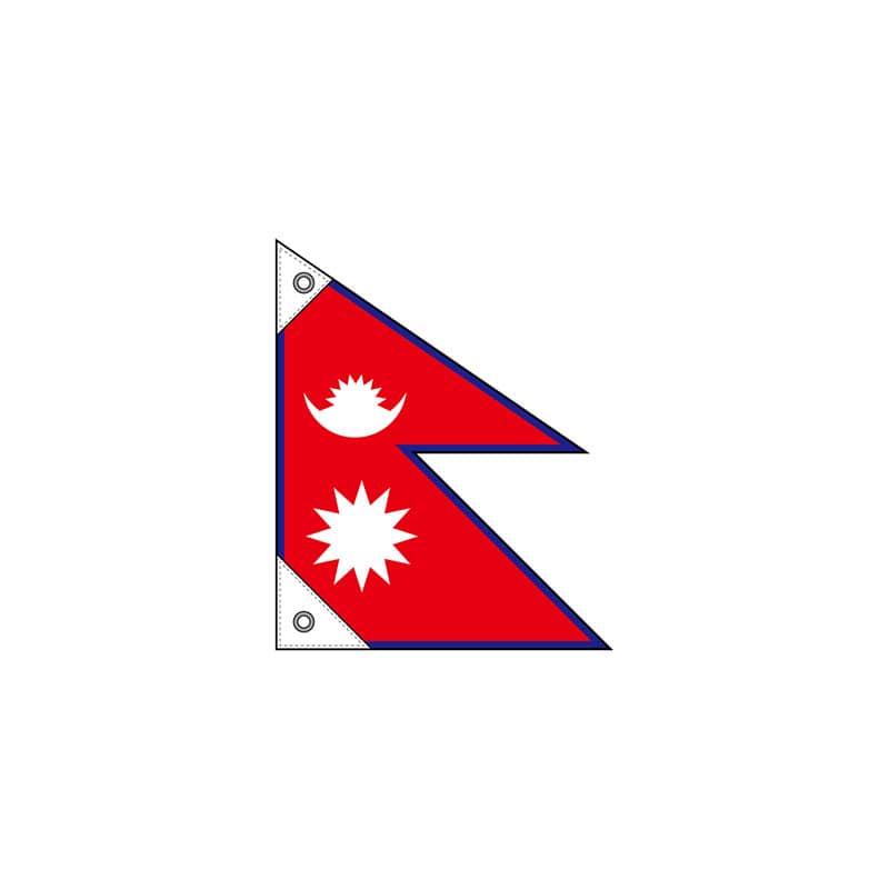 【直送品】 P・O・Pプロダクツ 国旗　販促用 ミニ 23679　ネパール 1枚（ご注文単位1枚）