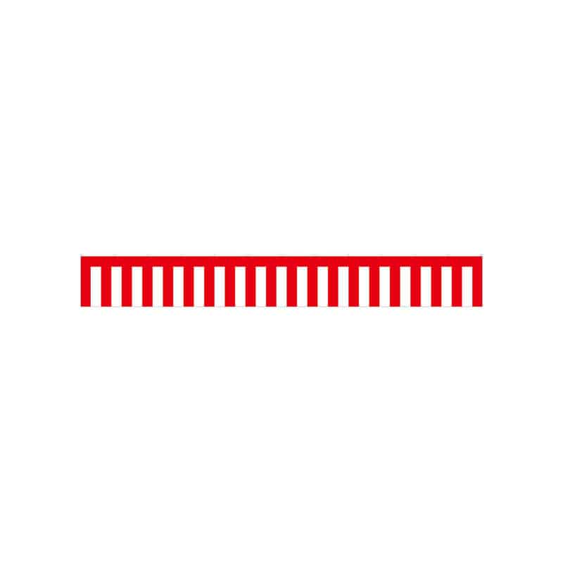 【直送品】 P・O・Pプロダクツ 紅白幕 900mm丈　4間（7200mm巾） 23943　紅白幕 1枚（ご注文単位1枚）