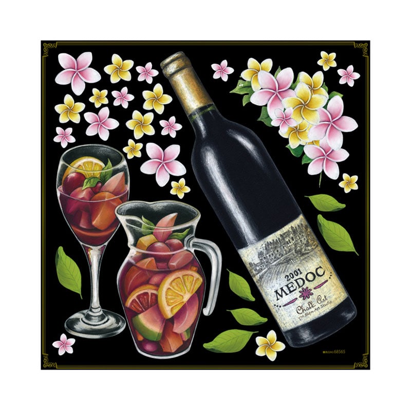 【直送品】 P・O・Pプロダクツ デコレーションシール ワイン サングリア No.68565 1枚（ご注文単位1枚）