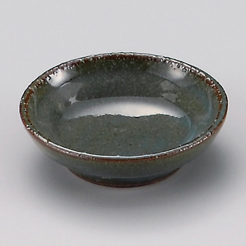 直送品】山万 緑釉 豆皿 34132－419 1個（ご注文単位1個）｜【シモジマ