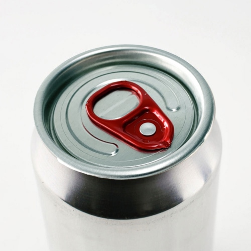 【直送品】BMターゲット 缶シーリング専用アルミ容器 円柱　500ml　フルオープン 赤タブ 1個（ご注文単位100個）