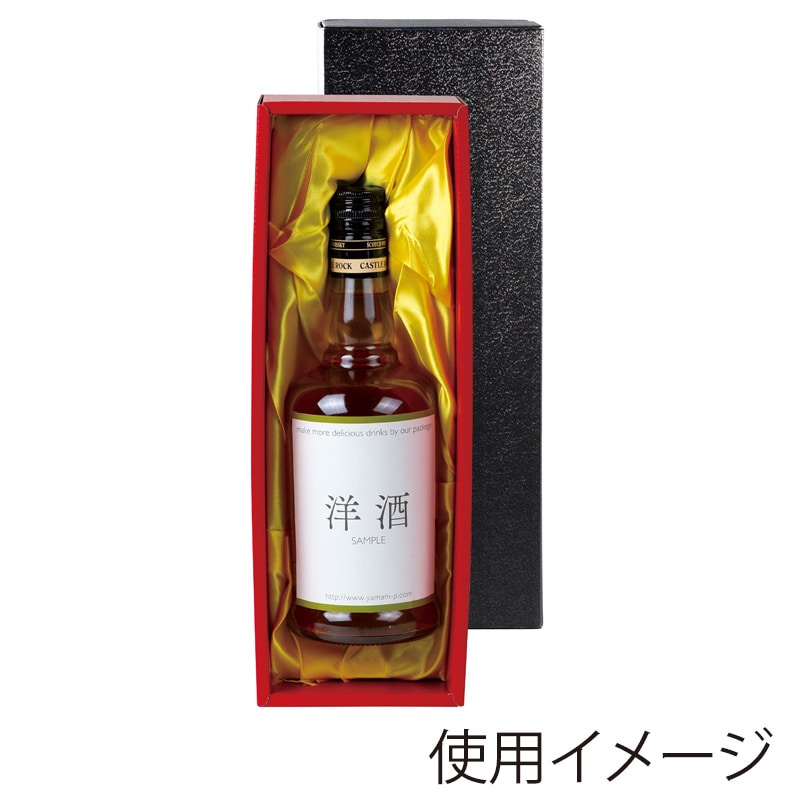 【直送品】 ヤマニパッケージ 洋酒箱　布貼 1本 K－43 50枚/箱（ご注文単位1箱）