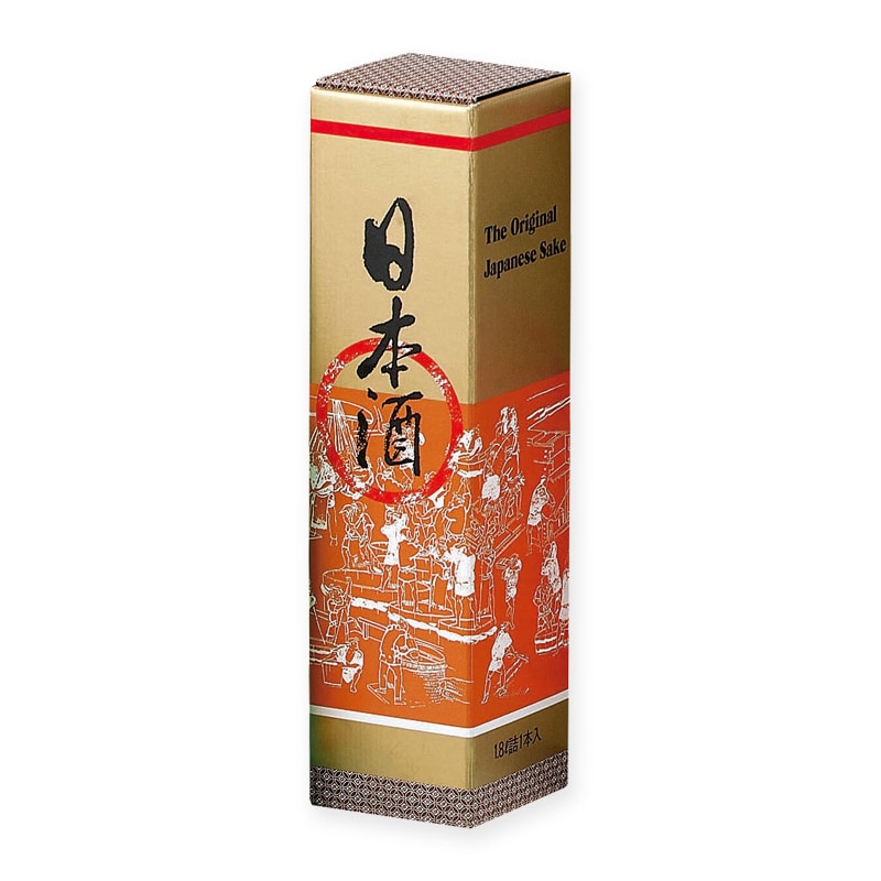 直送品】 ヤマニパッケージ 日本酒箱 貼合 1本 K－78 100枚/箱（ご注文