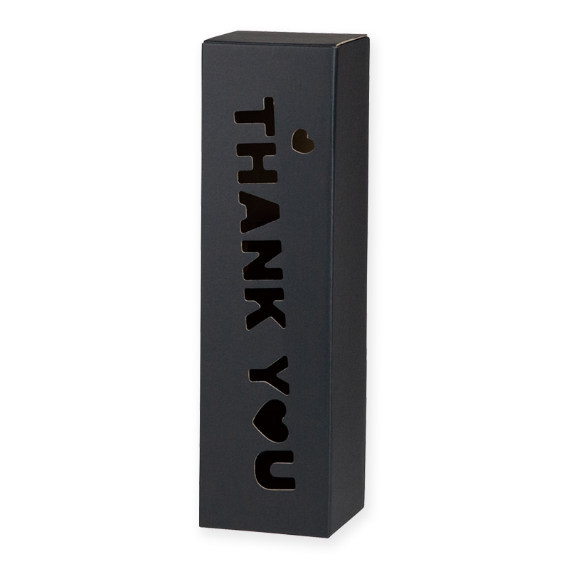 【直送品】 ヤマニパッケージ サンキューBOX  K－1457－2　ブラック 100枚/箱（ご注文単位1箱）