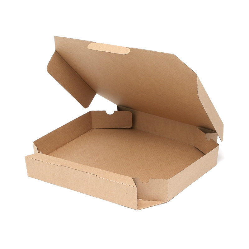 シモジマ ケース販売SWAN 食品容器 ピザ箱 12インチ 未晒無地 004200552 1ケース(25枚入×4袋 合計100枚)