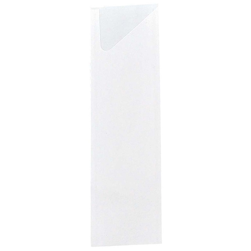 【直送品】 箸袋　ハカマ（500枚）白無地　柾紙   1束（ご注文単位1束）