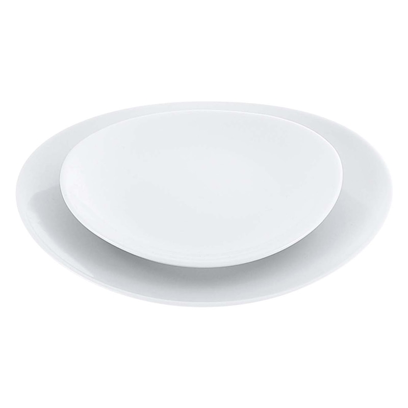 【直送品】 磁器　中華・洋食兼用食器　白楕円深皿　22cm   1個（ご注文単位1個）