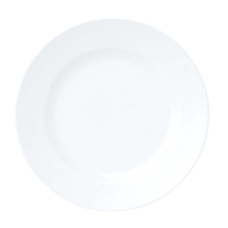 【直送品】 おぎそチャイナ　ディナー皿　28cm 3201　ホワイト  1個（ご注文単位1個）