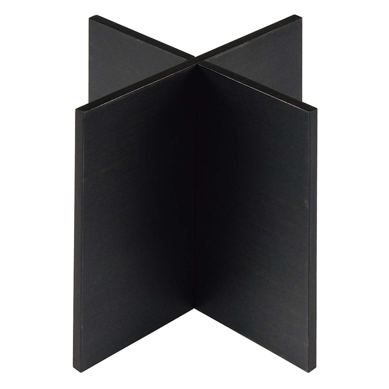 【直送品】 木製　組立十字スタンド　黒 200×200×200mm  1個（ご注文単位1個）