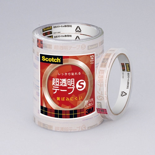 スリーエムジャパン スコッチ 超透明テープS 12mm×35m 10巻パック