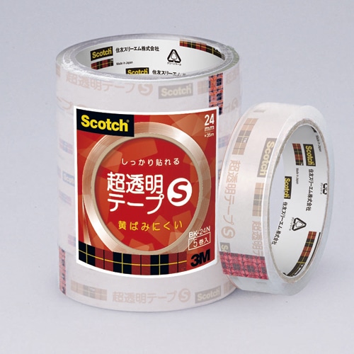 スリーエムジャパン スコッチ 超透明テープS 24mm×35m 5巻パック