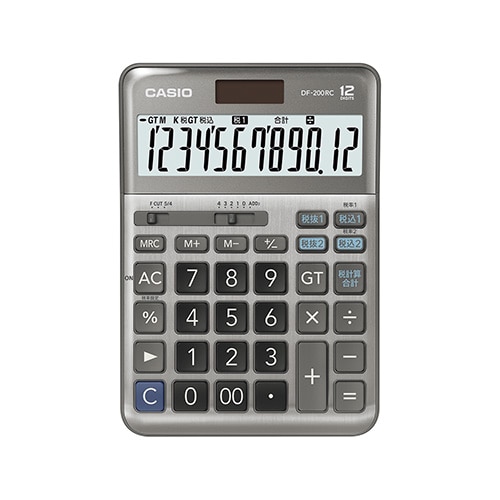 カシオ計算機 軽減税率電卓 デスクタイプ DF-200RC-N 12桁 1台