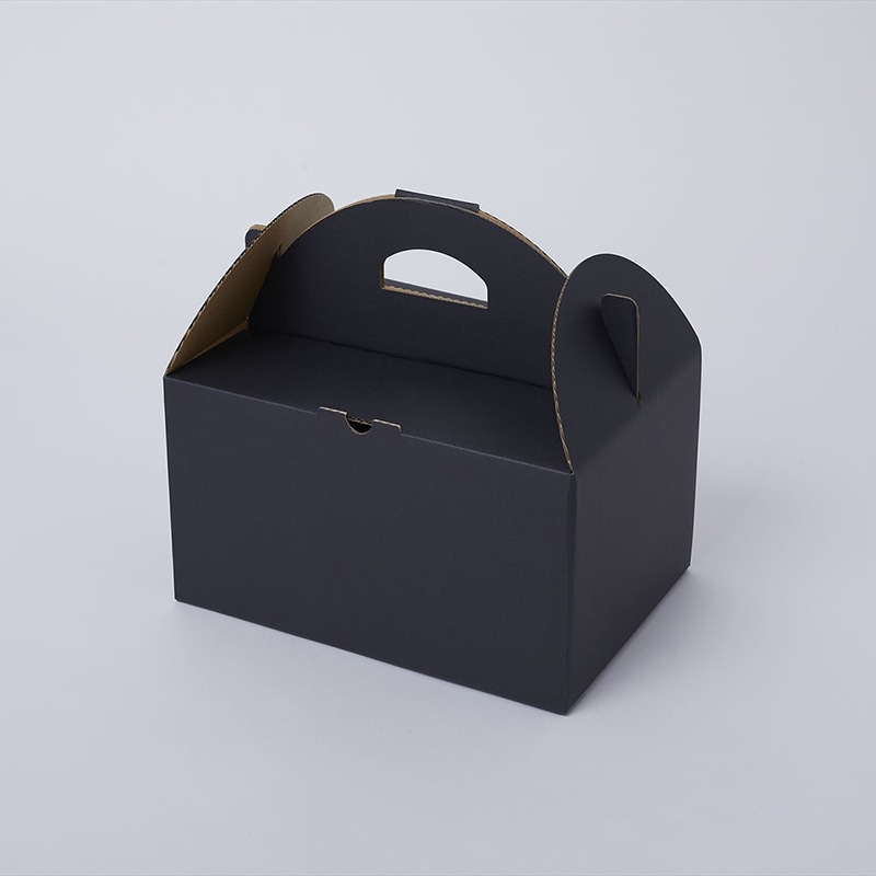 【直送品】 星野 ブドウ2WAYボックス 1.5kg用 黒　66159 25枚/包（ご注文単位1包）