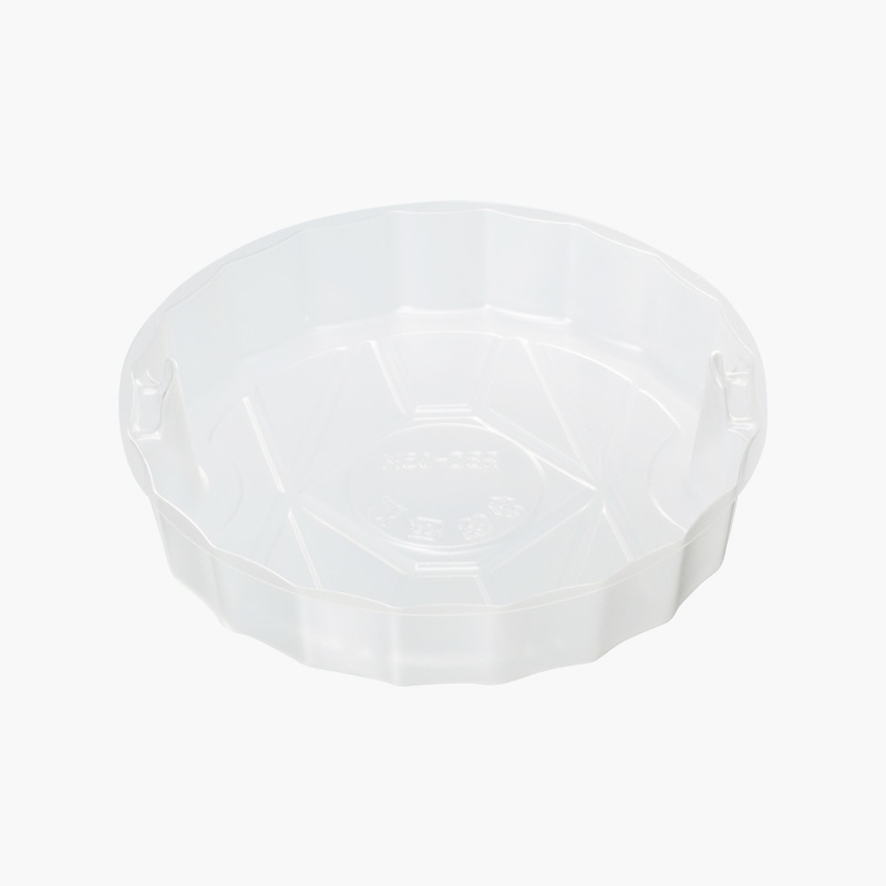 【直送品】ケーピープラテック 鍋型容器　中皿  RBC－02・03M共用　ナチュラル 50枚/袋（ご注文単位12袋）