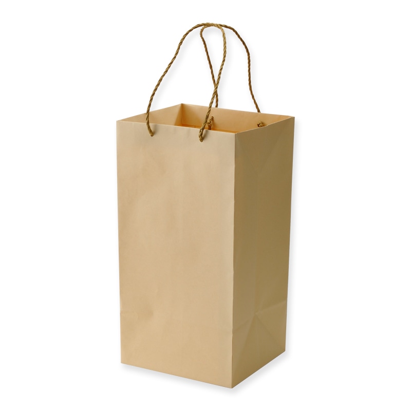 【直送品】星野 手提げ紙袋　キャリーバッグ K－SL 2　ベージュ　314125 100枚/束（ご注文単位1束）