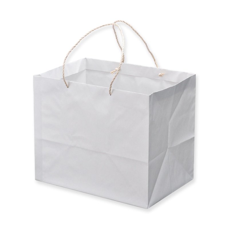 【直送品】星野 手提げ紙袋　キャリーバッグ K－L 1　ホワイト　314116 100枚/束（ご注文単位1束）