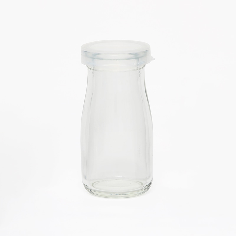 プリン蓋付きガラス瓶　8個セット