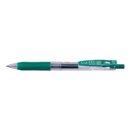ゼブラ ゲルインクボールペン サラサクリップ JJB15-G 緑 0.7mm (ご
