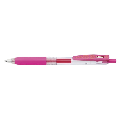 まとめ) ゼブラ ゲルインクボールペン サラサクリップ 0.3mm ピンク