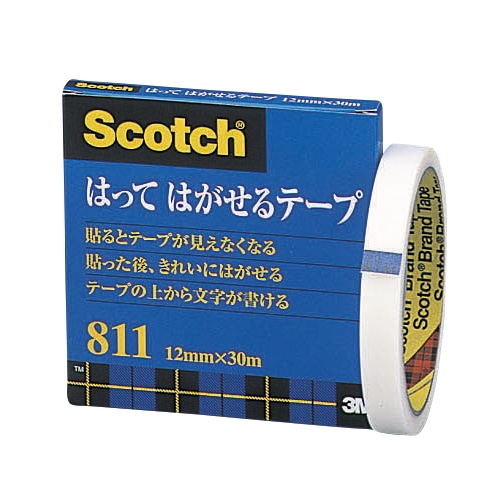スコッチ はってはがせるテープ 811 3 12 12mm 30m巻 通販 包装用品 店舗用品のシモジマ オンラインショップ