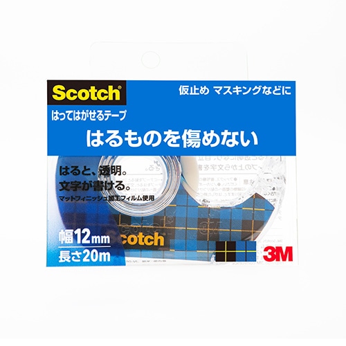 スコッチ はってはがせるテープ 811 1 12d 12mm m巻 通販 包装用品 店舗用品のシモジマ オンラインショップ